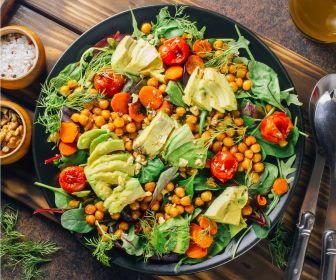 Lunch: Quinoa & Avocado Chickpea Salad