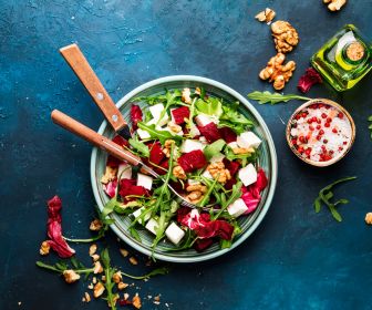 Lunch: Roasted Beet & Goat Cheese Salad