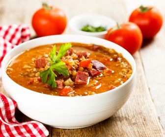 Dinner: Baked Eggplant & Lentil Stew